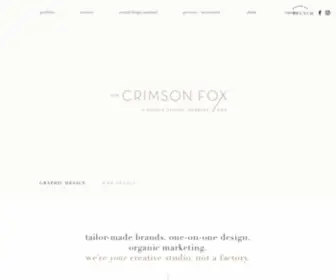Thecrimsonfox.com(Graphic Design Studio serving Detroit and Portland) Screenshot