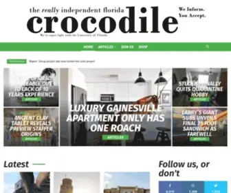 Thecrocodile.org(The Really Independent Florida Crocodile) Screenshot