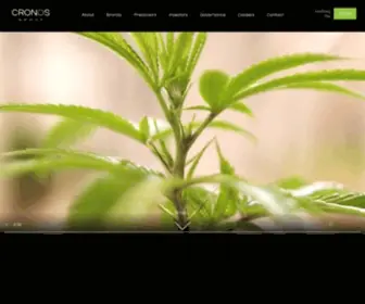 Thecronosgroup.com(A Global Cannabinoid Company) Screenshot