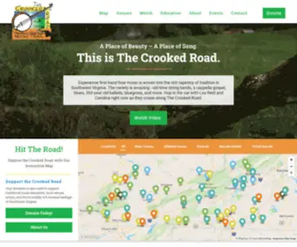 Thecrookedroad.org(The Crooked Road) Screenshot