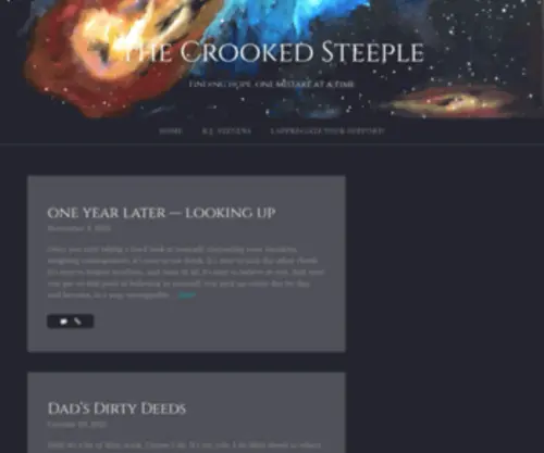 Thecrookedsteeple.com(Finding hope) Screenshot