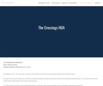 Thecrossingshoa.net(The Crossings HOA) Screenshot