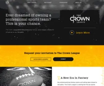 Thecrownleague.com(The Hall Of Fantasy League) Screenshot