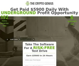 Thecrypto-Bitcoin.com(The Crypto Genius) Screenshot