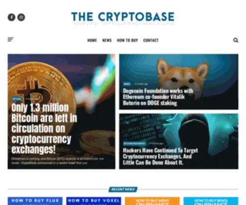 Thecryptobase.io(CRYPTOCURRENCY NEWS) Screenshot