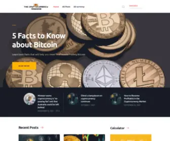 Thecryptocurrencymagazine.com(The world's most trusted resource for insight on cryptocurrencies) Screenshot