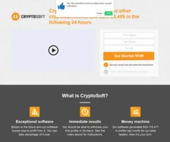 Thecryptosoftwares.com(Thecryptosoftwares) Screenshot