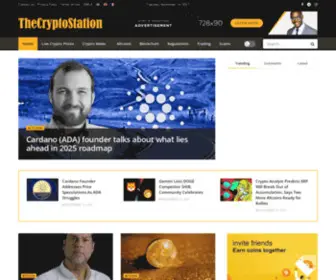 Thecryptostation.com(Daily Crypto News Updates) Screenshot