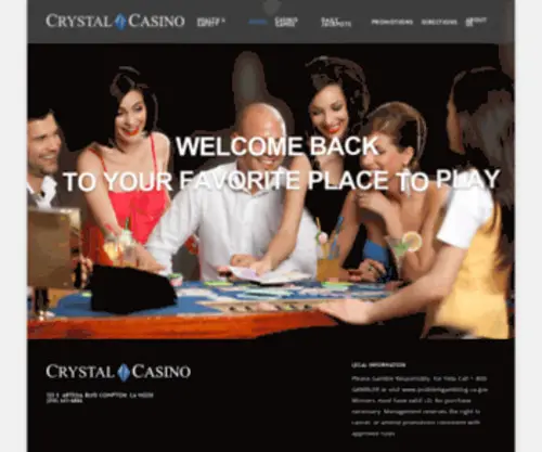 Thecrystalcasino.com(Hotel) Screenshot