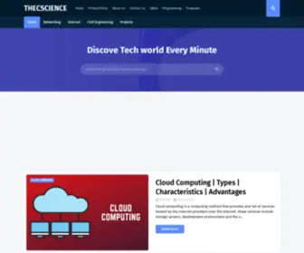 Thecscience.com(Programming) Screenshot
