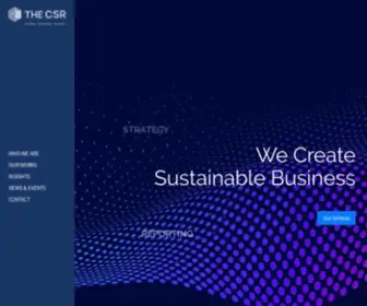 Thecsr-Center.com(THE CSR Center) Screenshot