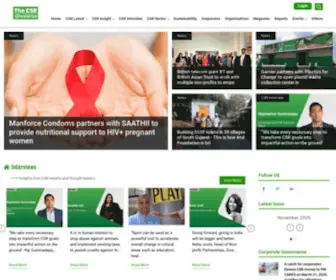 Thecsruniverse.com(Leading Source for CSR & Sustainability News) Screenshot