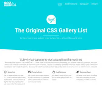 Thecssgallerylist.com(Submission Made Easy) Screenshot