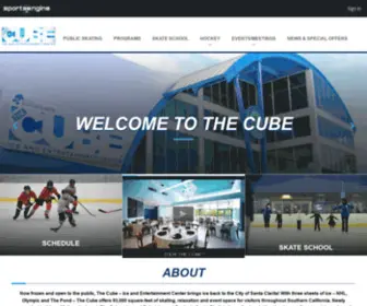 Thecubesantaclarita.com(The Cube Ice and Entertainment Center) Screenshot