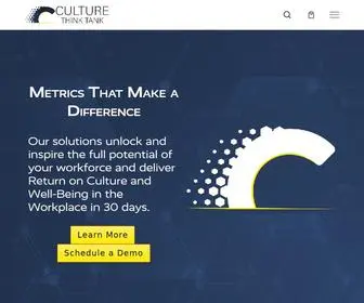 Theculturethinktank.com(Connect to the Metrics That Matter) Screenshot