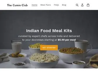 Thecuminclub.com(Indian Food Meal Kits Delivered) Screenshot