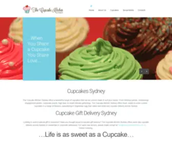 Thecupcakekitchen.com.au(Cupcake Delivery Sydney) Screenshot