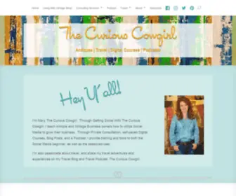 Thecuriouscowgirl.com(The Curious Cowgirl Home) Screenshot