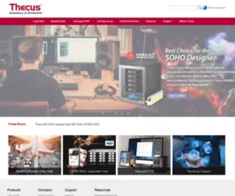 Thecus.com(Thecus, Empowering Professionals) Screenshot