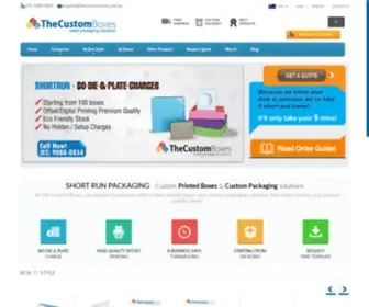 Thecustomboxes.com.au(The Custom Boxes Australia) Screenshot