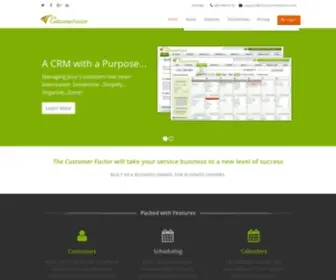 Thecustomerfactor.com(The Customer Factor) Screenshot