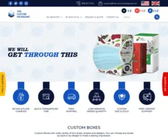 Thecustompackaging.com(Custom Boxes With Your Brand Logo) Screenshot
