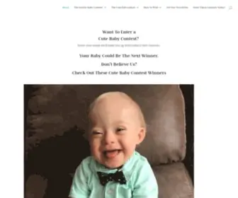 Thecutebabycontest.com(The Cute Baby Contest) Screenshot