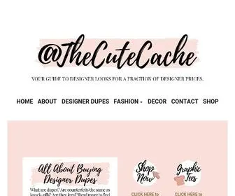 Thecutecache.com(Get all the looks for less) Screenshot