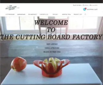 Thecuttingboardfactory.com(Restaurant cutting boards custom size polyethylene hdpe plastic sheet uv starboard marine board) Screenshot