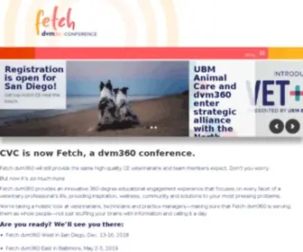 ThecVc.com(Fetch dvm360 veterinary conference) Screenshot