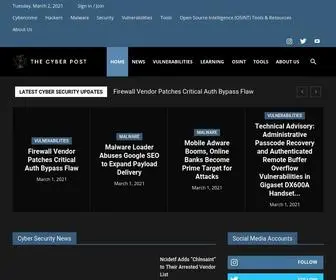 Thecyberpost.com(Cybersecurity News & Education) Screenshot
