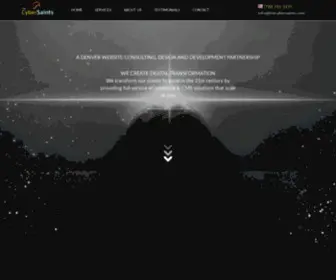 Thecybersaints.com(Website Design) Screenshot