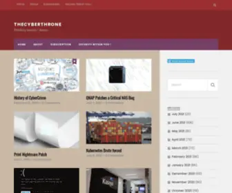 Thecyberthrone.in(Thinking Security) Screenshot