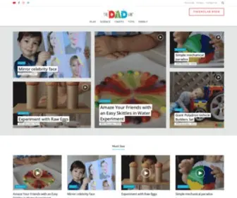Thedadlab.com(Kids science experiments) Screenshot