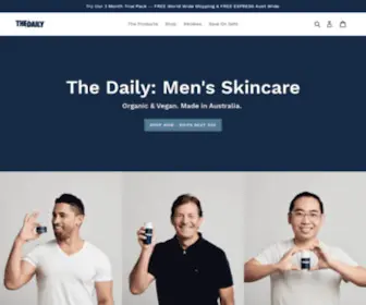 Thedaily.io(Skin Care For Men) Screenshot