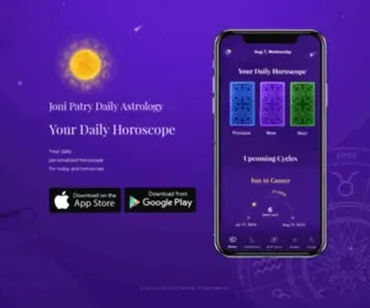 Thedailyastrology.com(Joni Patry Daily Astrology) Screenshot