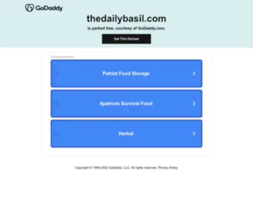 Thedailybasil.com(FOOD KITCHEN HOME) Screenshot