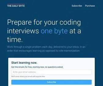 Thedailybyte.dev(The Daily Byte) Screenshot