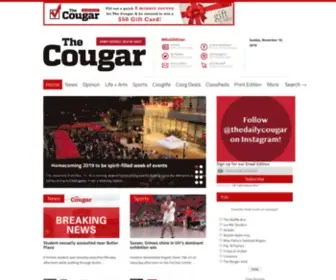 Thedailycougar.com(The Daily Cougar) Screenshot