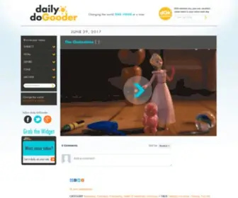 Thedailydogooder.com(Changing the world one video at a time) Screenshot