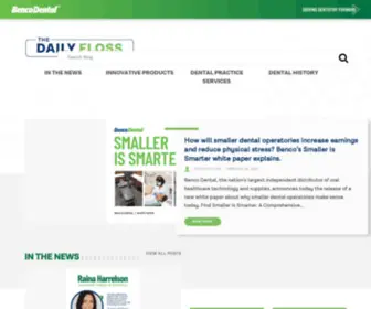 Thedailyfloss.com(The Daily Floss blog offers an amalgamation of what's new on the dental scene) Screenshot