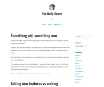 Thedailygemm.com(The Daily Gemm) Screenshot