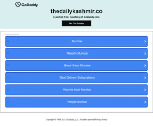 Thedailykashmir.co(The Daily Kashmir) Screenshot