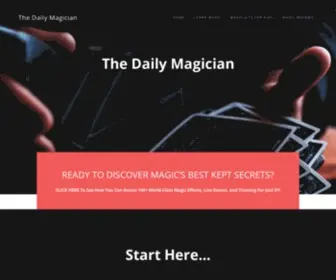 Thedailymagician.com(The Daily Magician) Screenshot