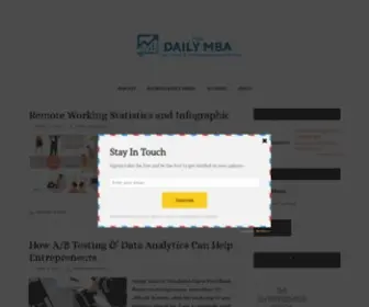 Thedailymba.com(The Daily MBA) Screenshot