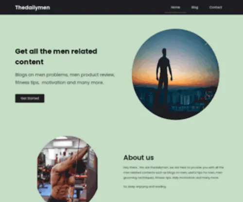Thedailymen.com(The Daily Men) Screenshot