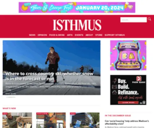 Thedailypage.com(Isthmus) Screenshot