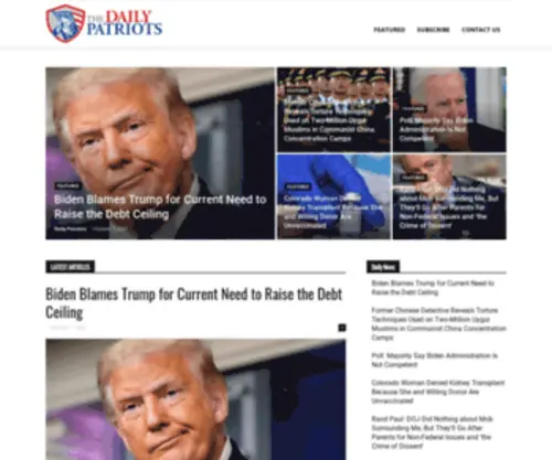 Thedailypatriots.com(The Daily Patriots) Screenshot