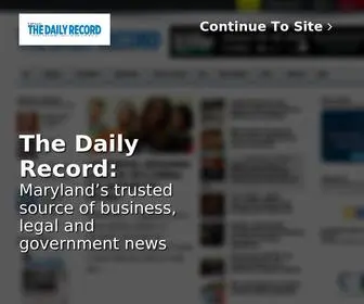 Thedailyrecord.com(Maryland's trusted source for business and legal news) Screenshot