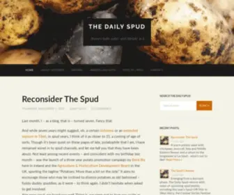 Thedailyspud.com(An Irish food blog where the potato) Screenshot